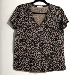 Socialite animal print top